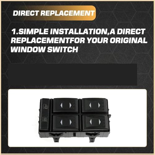Bouton de commande de lève-vitre électrique robuste pour Mondeo MK3 - 8