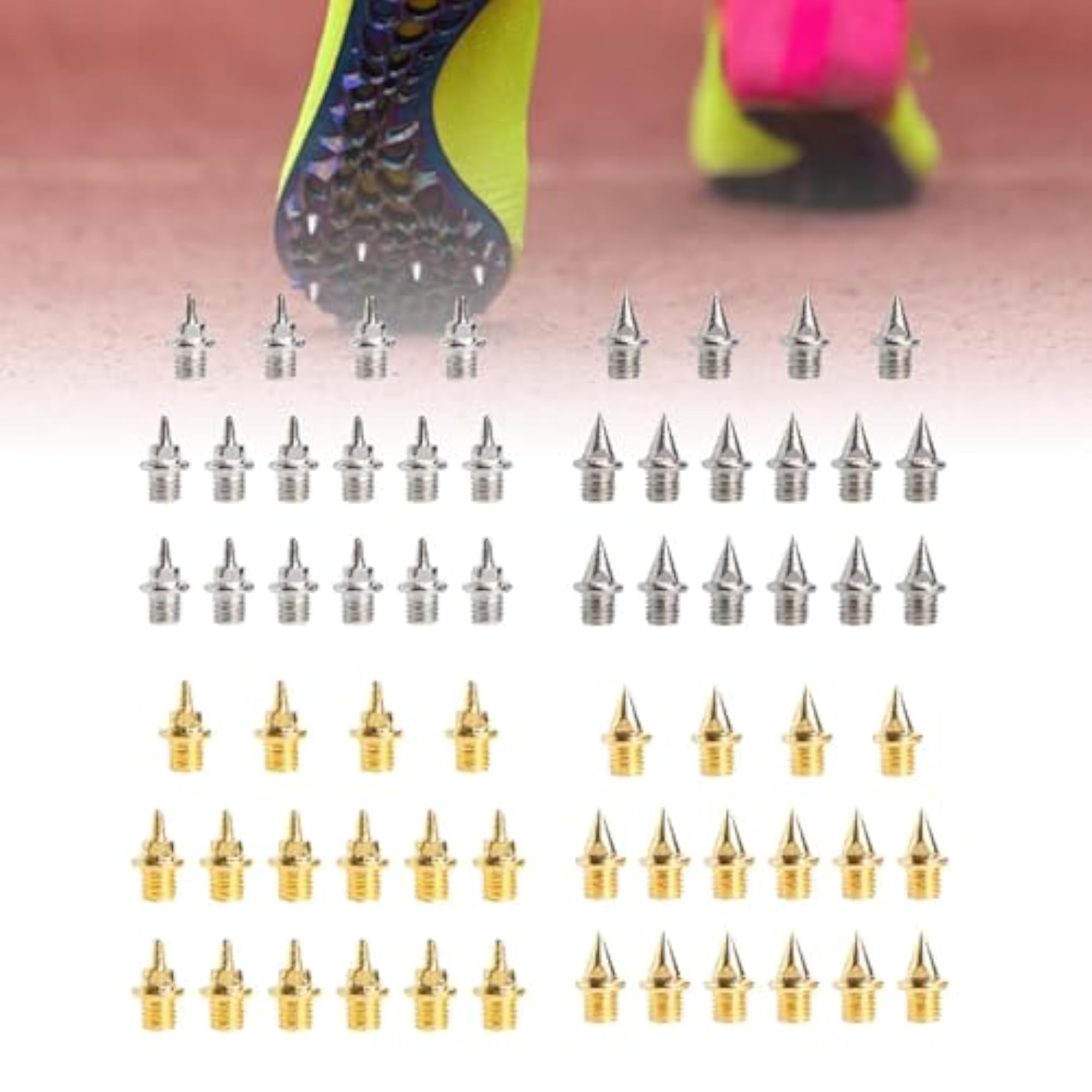 16 Pieces Replacement Spikes for Track Shoes