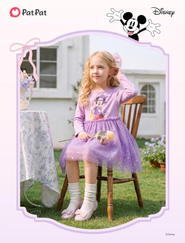 Image of Disney Girls' Tulle Tutu Dress Birthday Party Outfit Toddler to Big Kid