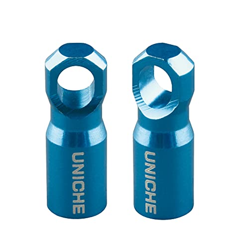 Image of Presta Valve Cap with Valve Core Removing Function - 2 Pack [Blue] | Valve Dust Cap Fits Presta French Valves on MTB, Road Bikes, Gravel Bikes
