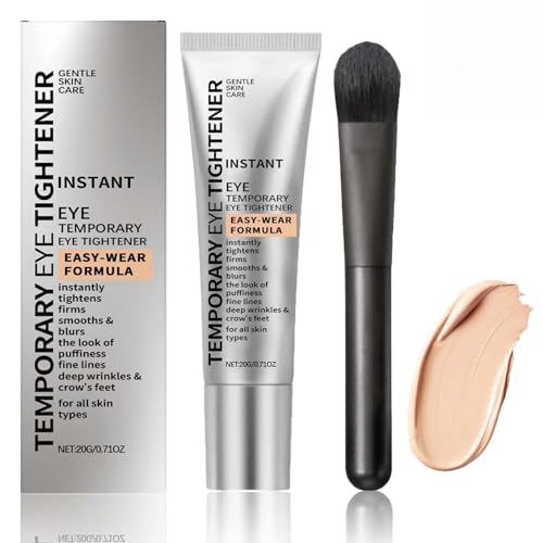 Temporary Eye Tightener Cream with Brush - Instant Bag Tightener & Firming Treatment, Reduces Fine Lines and Wrinkles Under, Bags Remover for Women.