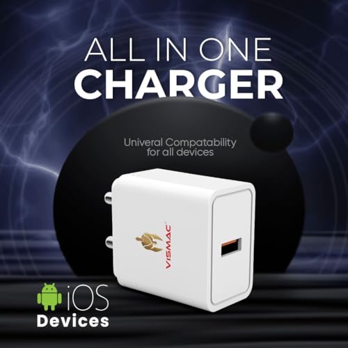 Image of Vismac 30W Fast Charger Wall Adapter | Quick Charging USB A | Short Circuit, Over Voltage & Over Current Protection