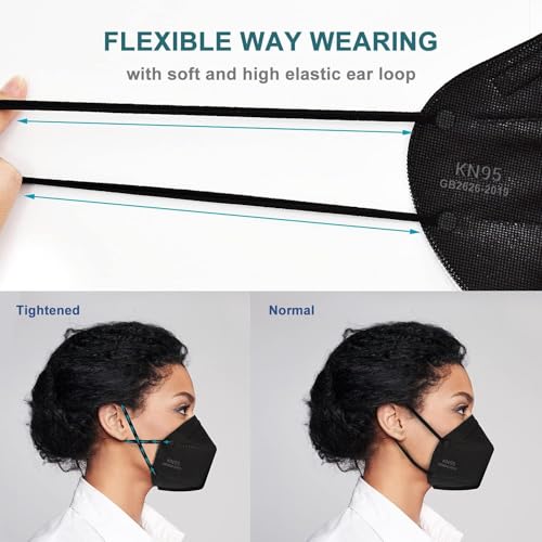 OPECTICID KN95 Face Mask,KN95 Mask,Cup Masks Breathable 5-Layer Filter Efficiency≥95% Disposable Certified Face Mask