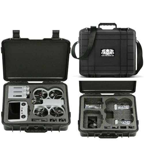 Avata 360 Case Waterproof Hard Carrying Case for DJI Avata 360 with RC 2 Remote Controller Portable Storage Bag Travel Carry Bag for DJI Avata360 Fly More Combo Accessories