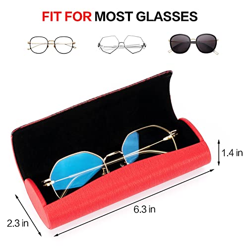 Image of Vemiss Hard Shell Eyeglass Cases, Lightweight Portable Glasses Case for Women Men