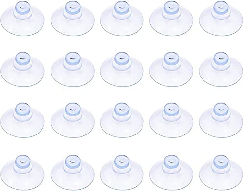 Aznze Aspirador de cabeza de seta para tarjetas de aparcamiento, transparente, azul cielo / 20 Cover