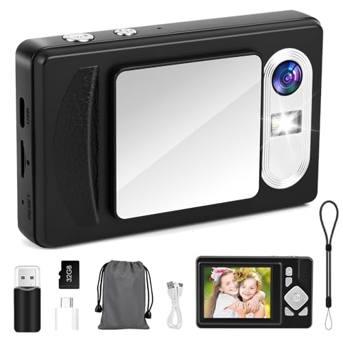 Digitalkamera, GuKKK 4K Kompaktkamera Fotokamera mit 32G Karte,...