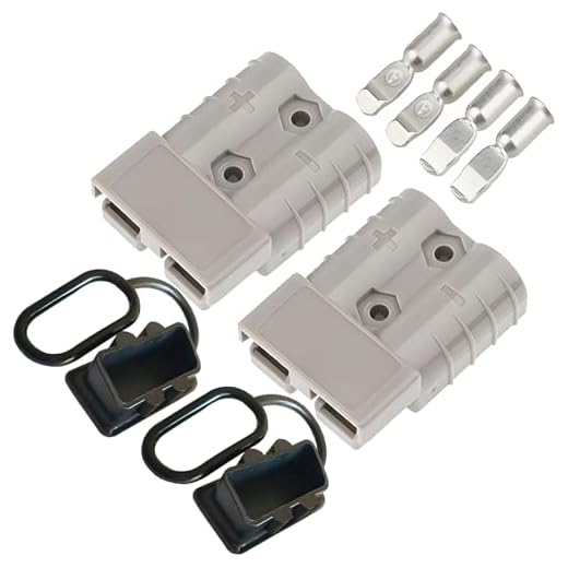 CESFONJER 50A Conector de batería Conexión rápida Conectores de alimentación modulares Desconexión rápida para automóvil, autocaravana, caravana, autocaravana, barco