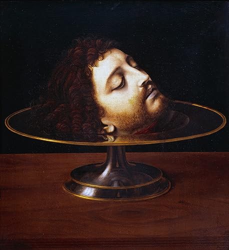 Toile La tête de saint Jean-Baptiste d'Andrea Solario grand format 60x90