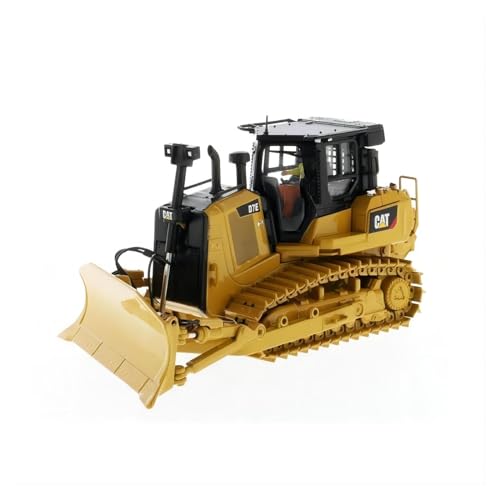 Modelos de Coche Metálicos Tractor Topador Tipo Pista Cat D7E En Tubería 1:50 Modelo Aleación Fundido A Presión Adorno De Escena Regalo para Niños