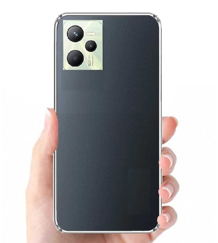 Image of COVERBLACK Silicone Back Cover for Realme C35 - Transparent