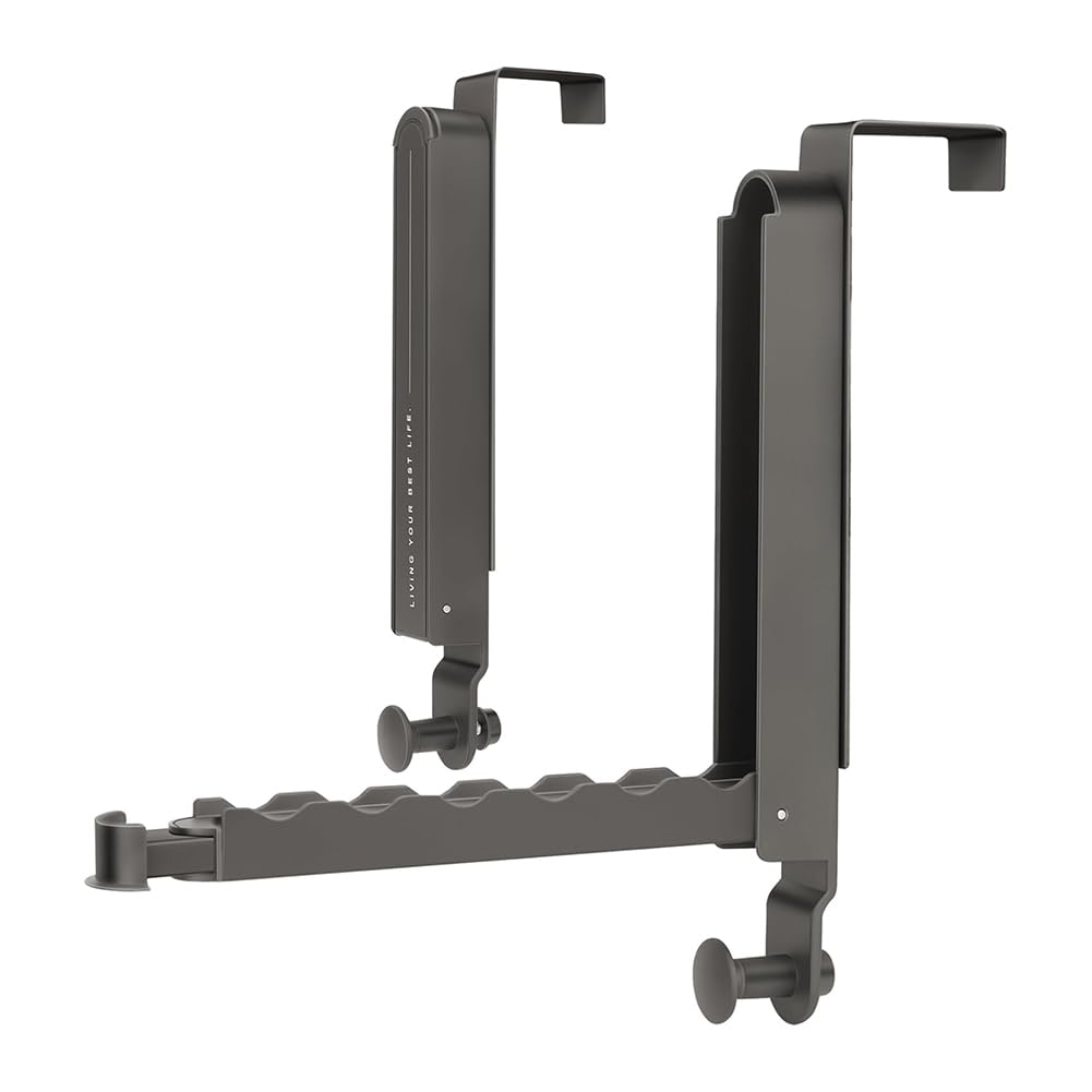 IJSDNVJNDX Over the Door Hooks Hanger 2 Pack,Adjustable Over the Door Drying Rack for Laundry,Foldable Drying Over Door Towel Racks