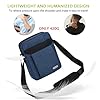 UBAYEE Sacoche Homme Bandoulière en Tissu Oxford avec Compartiment pour Tablette (Compatible avec iPad Tablette 10,5 Pouces, 25 cm), Bleu marine #5