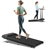 WELLFIT Walking Pad Upgraded Up to 10% Incline Treadmill, Voice Controlled Under Desk with 265LB Capacity, KINOMAP Compatible, 29LBS Lightweight Portable for Home Office Apartment