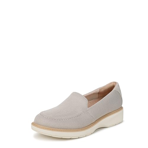 Dr. Scholl's Women's Calm Down Loafer Oyster Grey Knit 7.5 M