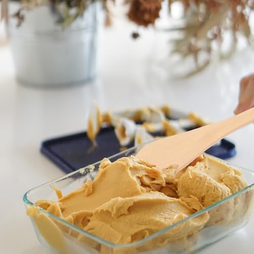 Image of DOITOOL 20Pcs Wooden Butter Knife, 5.9 Inch Jelly Cheese Spreaders Bread Sandwich Jam Spreaders Mini Wooden Spatulas Dip Spreading Knives for Home Kitchen Restaurant