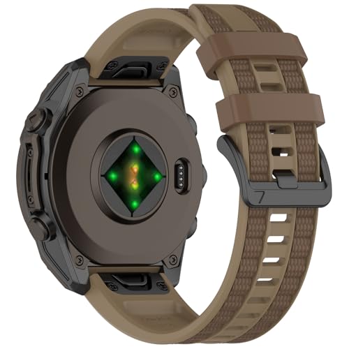 22mm 26mm QuickFit�X�g���b�v Garmin Fenix 8 47mm/51mm Fenix 7/6/5/3�p�X�g���b�v�ɑΉ� �V���R�[���X�g���b�v Epix/Forerunner/Instinct/Enduro/Tactix/Descen