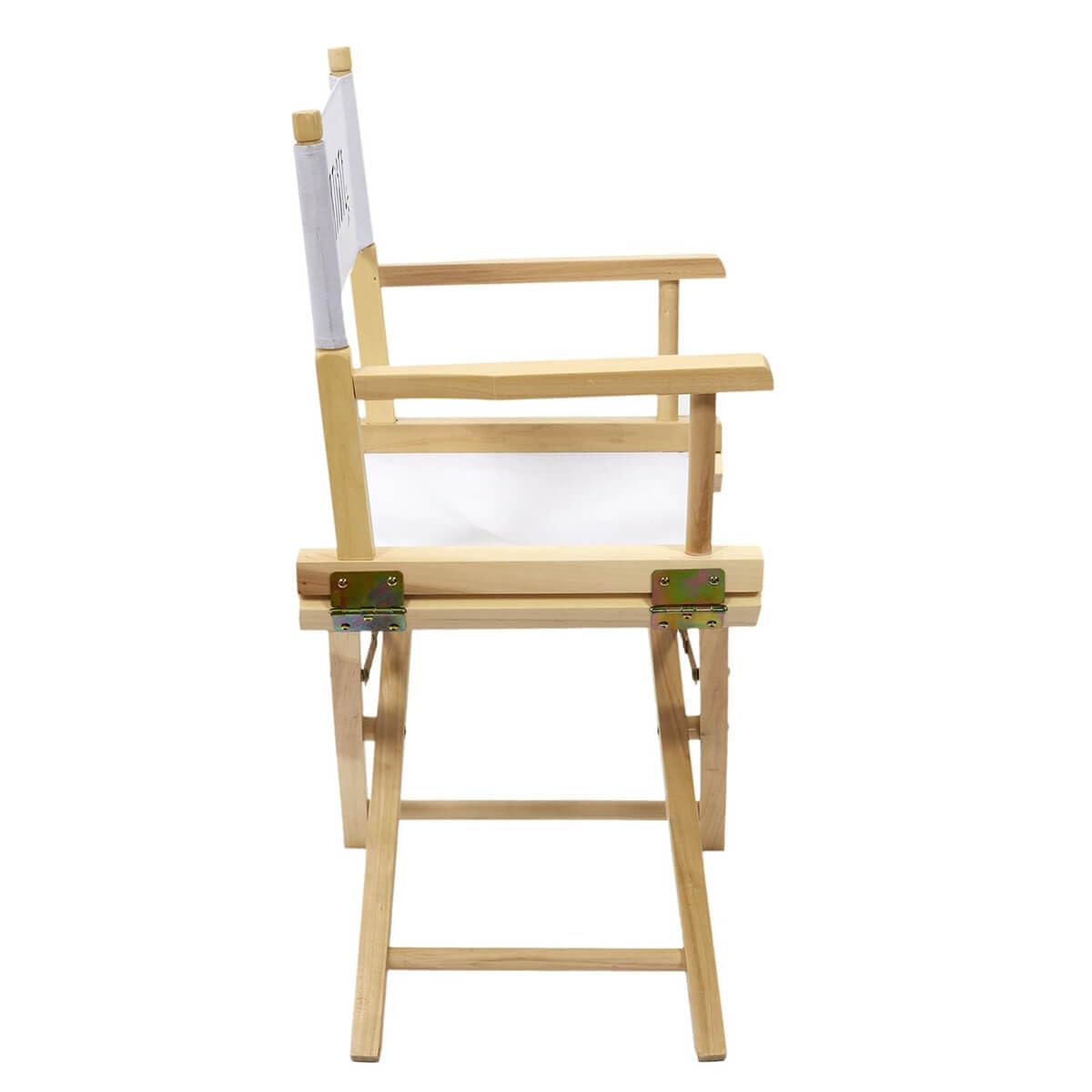 AltoBuy Shaw - Chaise de Directeur Blanche et Bois