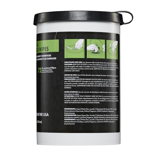 Image of NatureGrit Hand & Surface Wipes: Heavy Duty Grease & Grime Removal, Degreaser Wipes for Mechanics, Workshop Use (1)