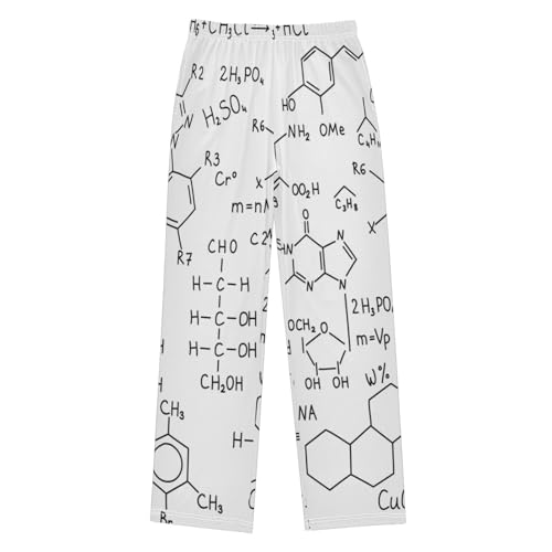 ZZXXB Chemistry Formulas Science Boys Long Pants Soft Trousers Elastic Waist Kids Lounge Bottoms with Pockets S-XL