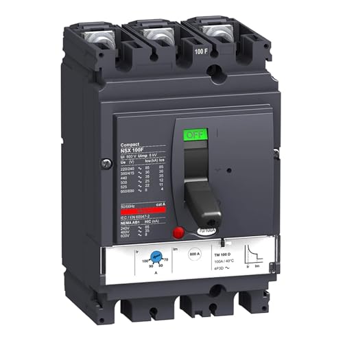 Disjoncteur NSX100F TMD 25A Schneider LV429626 tripolé pour protection réseau électrique