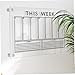 NUOBESTY 1set Wall-Mounted Acrylic Message Board Transparent Memo Board for Home Office and School Erasable Planning for and Quick Updates Hanging Design