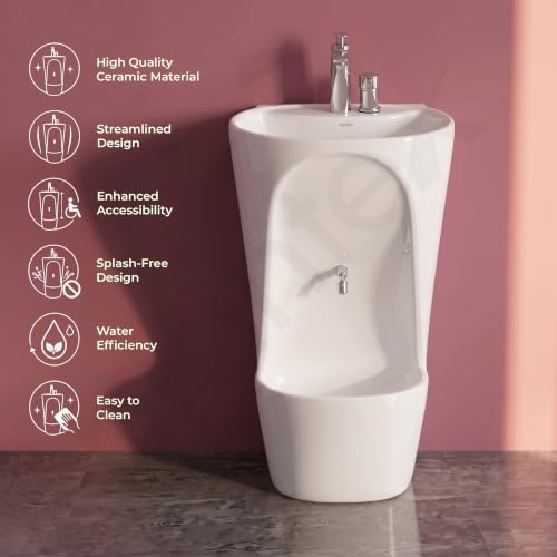 Image of Plantex Ceramic Wudu Basin for Bathroom