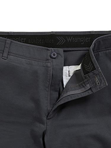 Wrangler Authentics Men's Comfort Flex Chino Pant, gray pinstripe, 36W x 30L