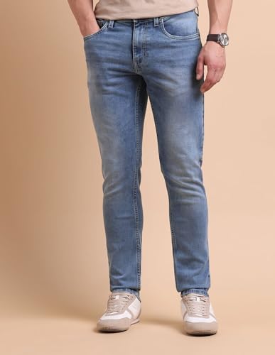 Image of U.S. Polo ASSN. Denim Jeans for Men - Slim Tapered Fit, Mens Jeans for Office & Regular Wear