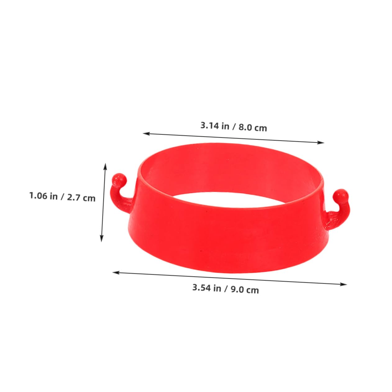 Cabilock Long-Term Use Traffic Cone Chain Links 6pcs Plastic Cone Connector Supplies Safety Barriers for Construction