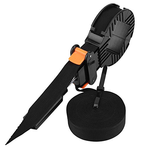 Rapid Clamp Band Strap 6M Adjustable Corner Clamp with 4 Jaws Easy to Wrap for Picture Frame Woodworking, Screw Handle Tightening Clamp