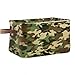 AUUXVA Storage Basket Military Camo Storage Cube Box Durable Canvas Collapsible Toy Basket Organizer Bin with Handles for Shelf Closet Bedroom Home Office