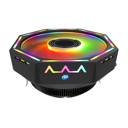 Ventilateur CPU RGB 120mm SIMPLETEK pour PC gamer et bureautique calme