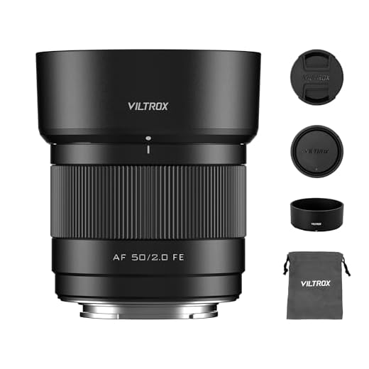 VILTROX AF 50mm F2.0 Air E Lens for Sony E Mount, F/2.0 Large Aperture Wide Angle Auto Fucus Standard Prime Full Frame FE Lens for Sony E Mount a7II a9 A1 FX3 ZVE1 a6000 a6400 ZV-E10 a7R a7S a7C