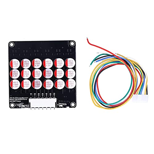 Pasuihcay 6S Active Equalizer Balancer Lifepo4 / Lipo/LTO Battery Energy Equalization Capacitor BMS Board, Black