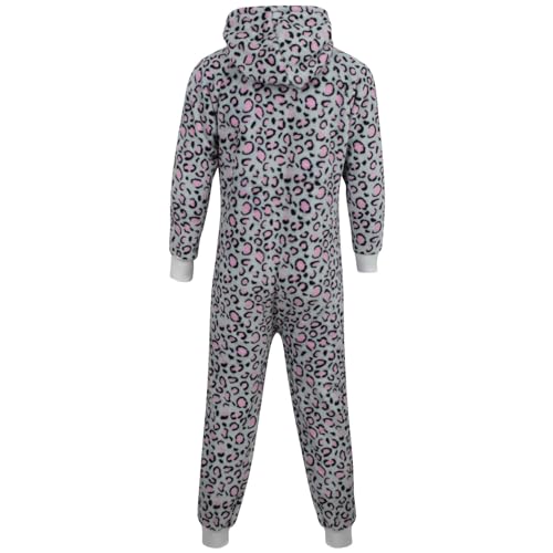 Miniatura 3 de A2z 4 Kids Disfraz De Leopardo Para Niños Y Niñas, Color Rosa Y Gris, De Una Pieza, Extrasuave Y Esponjoso, Todo En Uno, Disfraz De Halloween De 2 A 13 Años Leopard Pink Grey 134 Cm-140 Cm