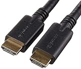 Amazon Basics CL3 Rated HDMI Cable with RedMere (10.2 Gbps, 4K/24Hz) - 50 Feet, Black