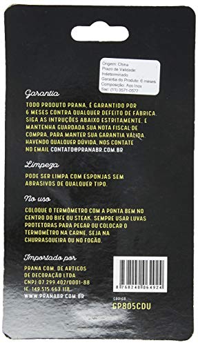 Termometro Para Carnes Prana Aço Inox
