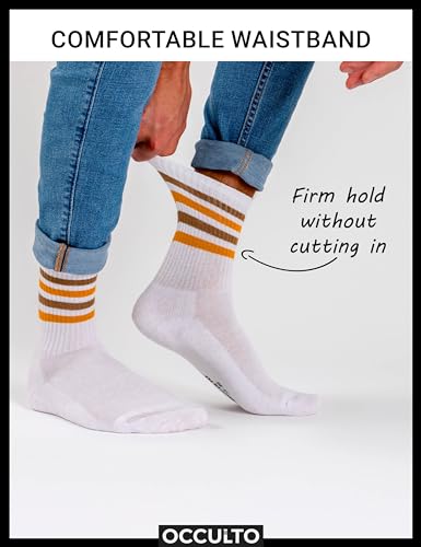 Men Cotton Crew Socks Pack of 6 (Model: Roger)4