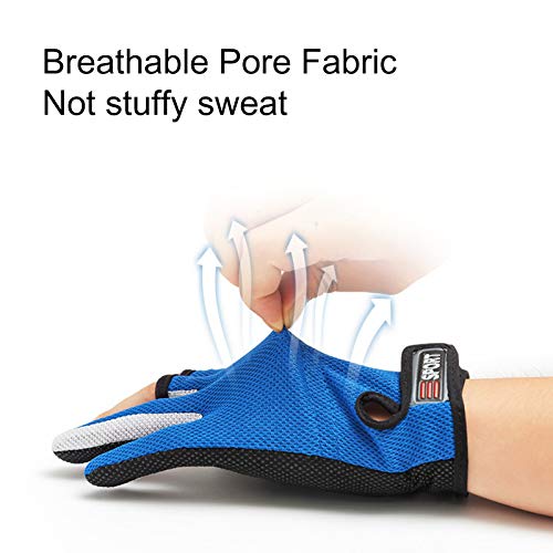 Luvas de verão, à prova d'água, antiderrapantes, três cortes, metade dos dedos, capa protetora para