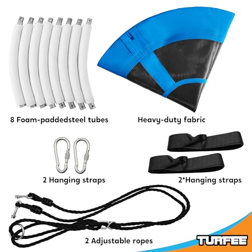 Turfee 40 Inch Saucer Tree Swing Set - 700Lb Weight Capacity, 900D Oxford Waterproof, With Hanging Straps Swings For Kids Playground Outdoor Activity Backyard Daily Exercise Fun thumb #5