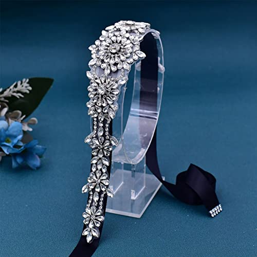 azaleas Rhinestone Bridal Belt Sashes Diamond Wedding Belts for Women Dress Shiny Wedding Accessories3