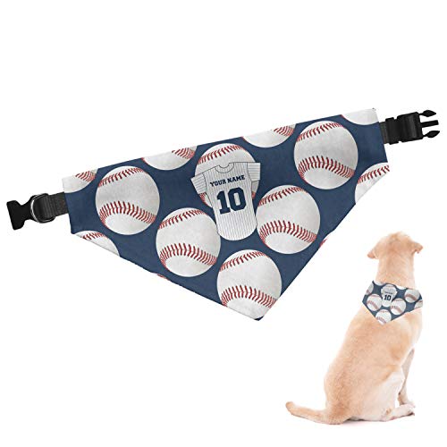 RNK Shops Personalized Baseball Jersey Dog Bandana - Medium