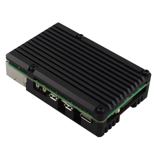 Carcasa de aluminio para Raspberry Pi 5 ZDE con ventilador PWM cooling case 4