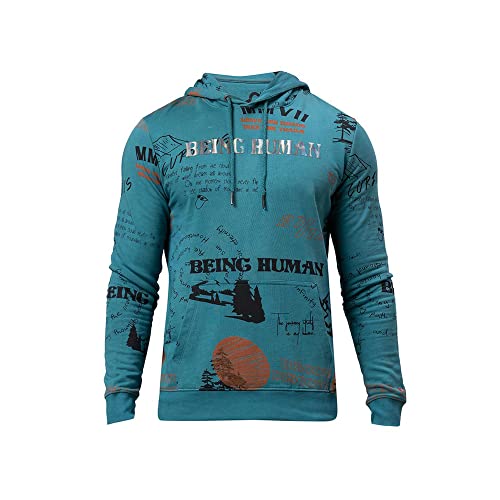 Image of Being Human Black Regular Fit Men's Hoodie Clothing