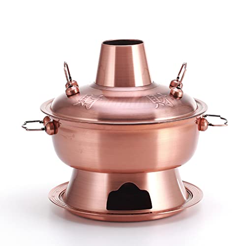 Olla caliente tradicional de cobre 36 cm miniatura 1
