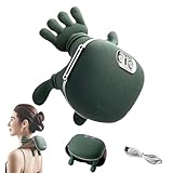 Siaasoo Massage Master for Shoulder, Neck, Lower Abdominal, Airlandolists Neck And Shoulder Massager With Heat, Simulated Human Hand Cervical Trapezius Nape Massager Pillows (1set)