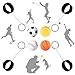 QHSXMQ 8 Stück Springball mit Schnur, Ø 6cm Handgelenk Ball Mit Schnur, Balls mit Gummiband für Kinder, Jumper Balls mit Schnur Fußball, Basketball, Baseball, Softball
