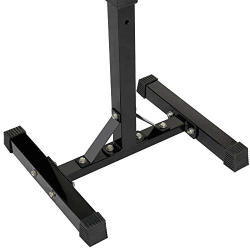Yaheetech 45-71 Inch Adjustable Squat Rack And Bench Press Rack Portable Olympic Weight/Barbell/Dumbbells Rack/Stand Pair Of Home Gym Squat Machine #TOP4