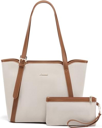 LOVEVOOK Womens Purses and Handbags Designer Tote Purse for Women Canvas Hobo Satchel Shoulder Bag with Compartment